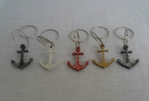 anchor--wine-glass-charms--5--set-