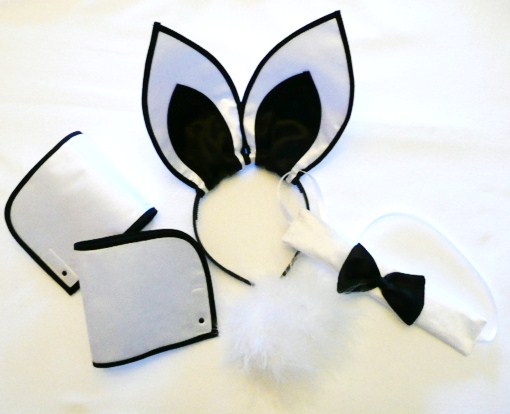 playboy-bunny-set--white-&amp-black-5-piece-set